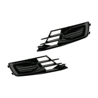 Grilles Antibrouillard Audi A6 C7 2014-2018 Noir 2P - vue de face - Becquet Voiture
