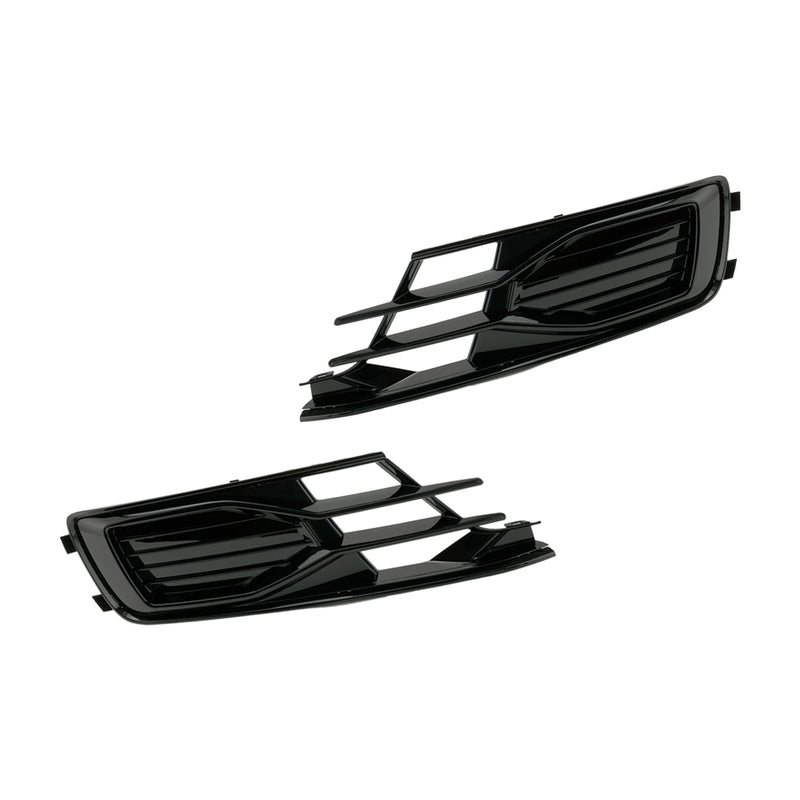 Grilles Antibrouillard Audi A6 C7 2014-2018 Noir 2P - vue de face - Becquet Voiture