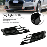 Grilles Antibrouillard Audi A6 C7 2014-2018 Noir 2P - vue de profil - Becquet Voiture