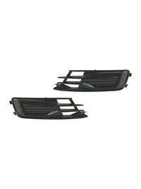 Grilles Antibrouillard Audi A6 C7 2014-2018 Noir 2P - vue de trois-quarts 2 - Becquet Voiture