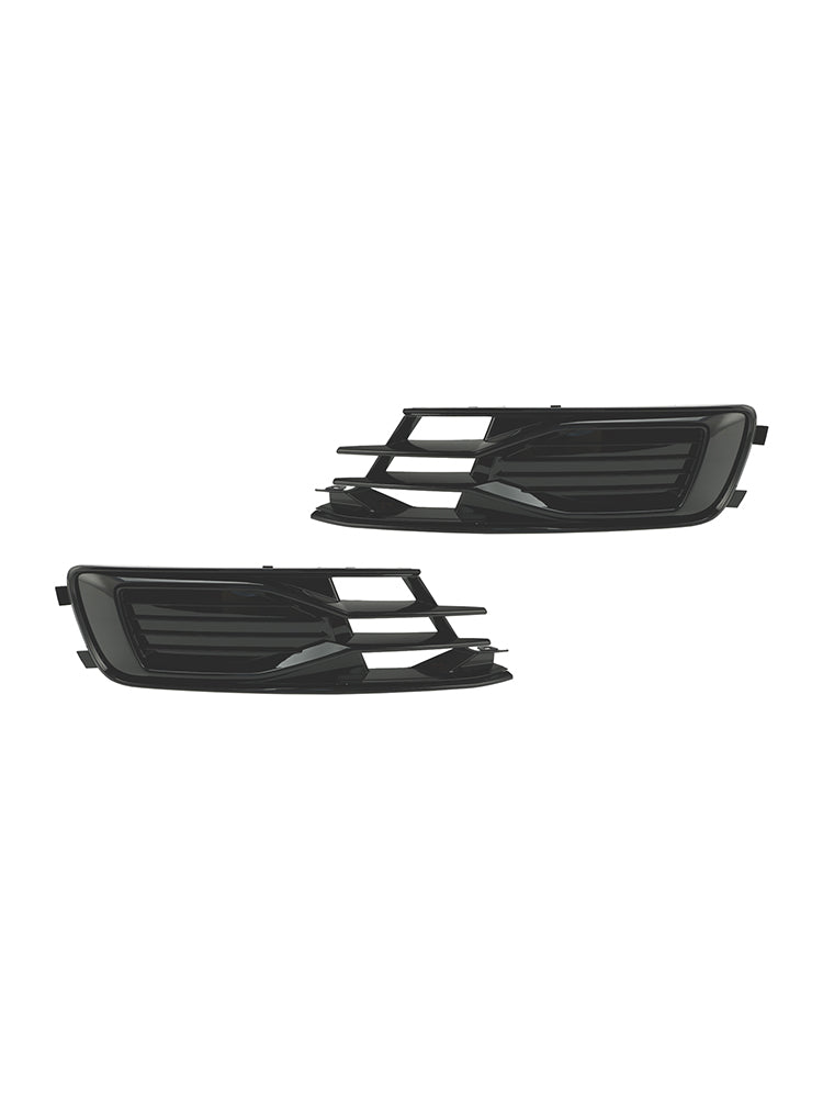 Grilles Antibrouillard Audi A6 C7 2014-2018 Noir 2P - vue de trois-quarts 2 - Becquet Voiture