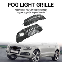 Nebelscheinwerfergrills Audi Q5 8R 2013–2017 Schwarz Chrom - Rückansicht - Becquet Voiture