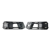 Black Audi Q7 4M Fog Light Grilles 2016-2019 - in use - Becquet Voiture
