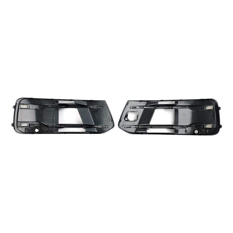 Black Audi Q7 4M Fog Light Grilles 2016-2019 - in use - Becquet Voiture