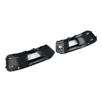 Black Audi Q7 4M Fog Light Grilles 2016-2019 - front view 2 - Becquet Voiture