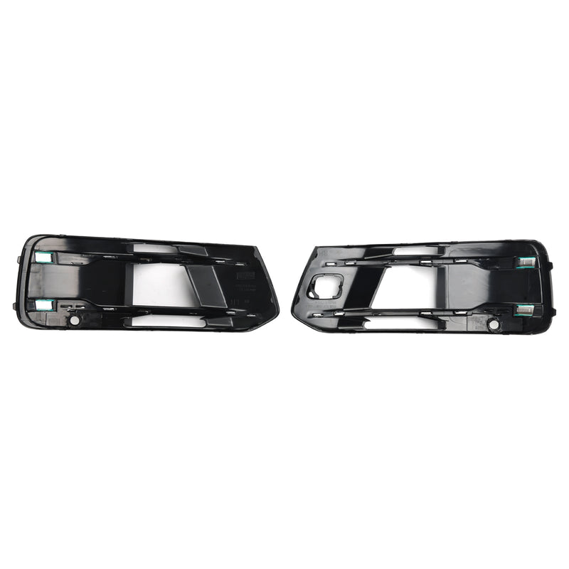 Black Chrome Audi Q7 Fog Light Grilles 2016-2019 - in use - Becquet Voiture