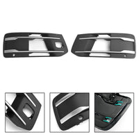 Black Chrome Audi Q7 Fog Light Grilles 2016-2019 - studio packshot - Becquet Voiture