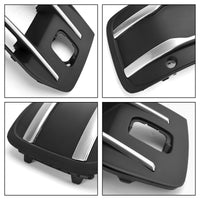 Black Chrome Audi Q7 Fog Light Grilles 2016-2019 - side view 2 - Becquet Voiture