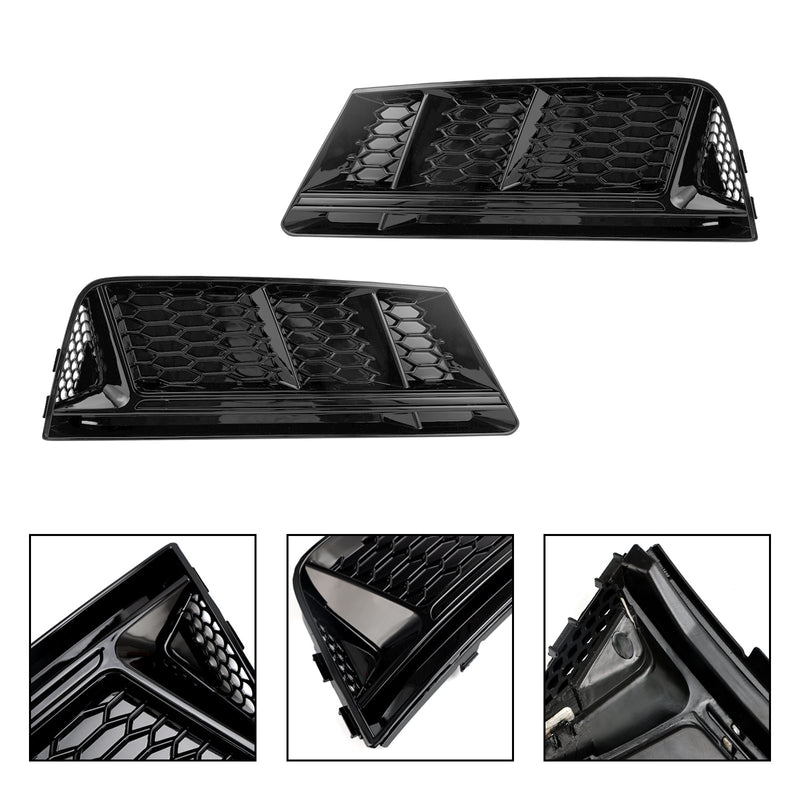 Grilles Antibrouillard Avant Chromées Style RS4 pour Audi A4 B9 - packshot studio - Becquet Voiture