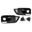 Grilles Antibrouillard Avant Nid Abeille Noir Audi Q5 SQ5 Sport 2018-2020
