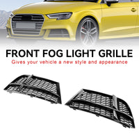 Grilles Antibrouillard Avant Noir Audi A3 8V S-Line 2017-2019 - packshot studio - Becquet Voiture
