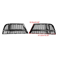 Grilles Antibrouillard Avant Noir Audi A3 8V S-Line 2017-2019 - vue de dessus - Becquet Voiture