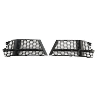 Grilles Antibrouillard Avant Noir Audi A3 8V S-Line 2017-2019 - vue de face 2 - Becquet Voiture