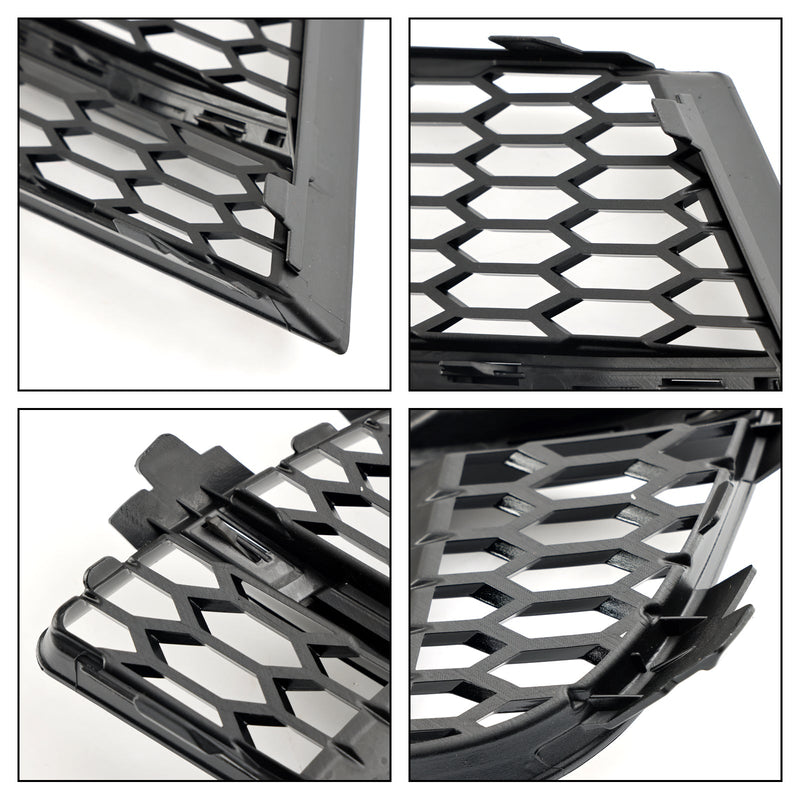 Grilles Antibrouillard Avant Noir Audi A3 8V S-Line 2017-2019 - vue de trois-quarts 2 - Becquet Voiture