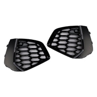 Black Honeycomb Fog Light Grilles Audi A3 S-Line 2021-2023 - in use - Becquet Voiture