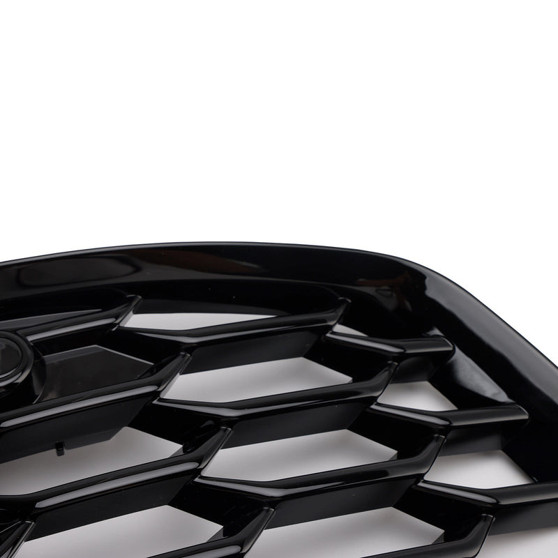 Black Honeycomb Fog Light Grilles Audi A3 S-Line 2021-2023 - fitted on vehicle - Becquet Voiture