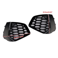 Black Honeycomb Fog Light Grilles Audi A3 S-Line 2021-2023 - rear view - Becquet Voiture