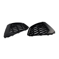 Black Honeycomb Fog Light Grilles Audi A3 S-Line 2021-2023 - front view 2 - Becquet Voiture