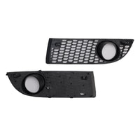 Honeycomb Fog Light Grilles VW Bora 2005-2007 - three-quarter view - Becquet Voiture