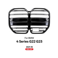 Grilles Avant BMW Série 4 G22 G23 M4 2021 - détail du montage - Becquet Voiture