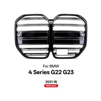 Grilles Avant BMW Série 4 G22 G23 M4 2021 - détail du montage - Becquet Voiture