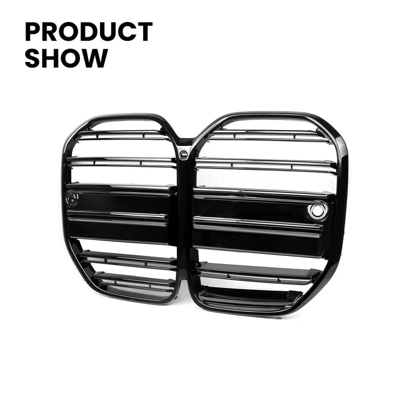 Grilles Avant BMW Série 4 G22 G23 M4 2021 - installé sur véhicule - Becquet Voiture