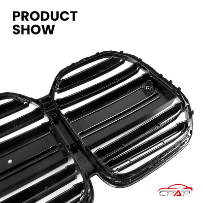 Grilles Avant BMW Série 4 G22 G23 M4 2021 - packshot studio - Becquet Voiture