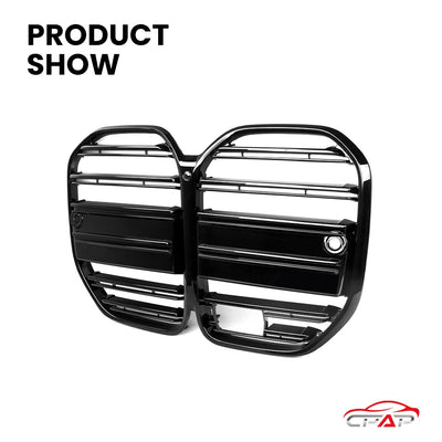 Grilles Avant BMW Série 4 G22 G23 M4 2021 - vue de trois-quarts - Becquet Voiture