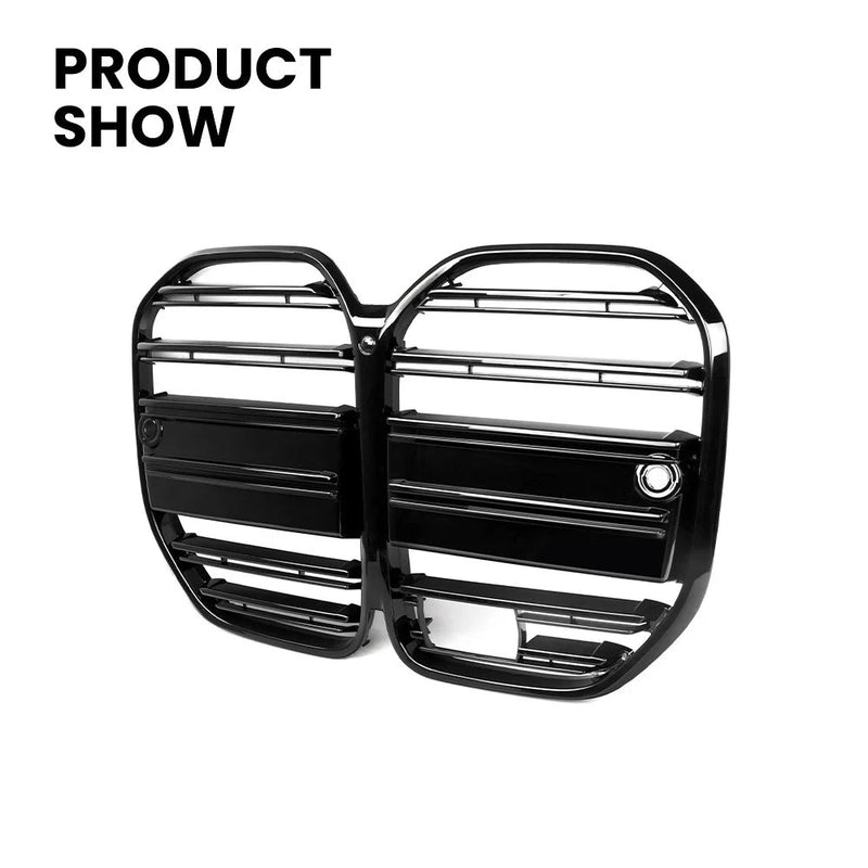 Grilles Avant BMW Série 4 G22 G23 M4 2021 - vue de trois-quarts - Becquet Voiture