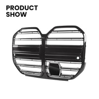 Grilles Avant BMW Série 4 G26 M4 CS Noir Brillant - vue arrière - Becquet Voiture