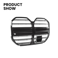 Grilles Avant BMW Série 4 G26 M4 CS Noir Brillant - vue de profil - Becquet Voiture