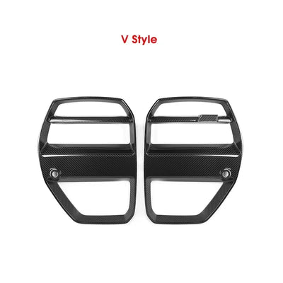 Grilles Avant Carbone BMW M3 G80 M4 G82 2021+ - en situation - Becquet Voiture