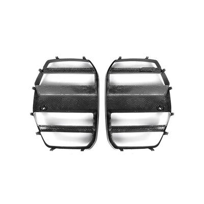 Grilles Avant Carbone BMW M3 G80 M4 G82 2021+ - installé sur véhicule - Becquet Voiture