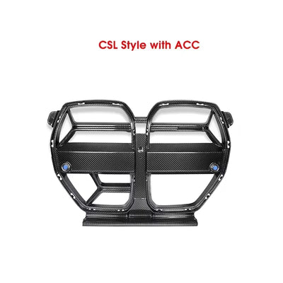 Grilles Avant Carbone BMW M3 G80 M4 G82 2021+ - vue de dessus - Becquet Voiture