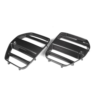 Grilles Avant Carbone BMW M3 G80 M4 G82 2021+ - vue de profil - Becquet Voiture
