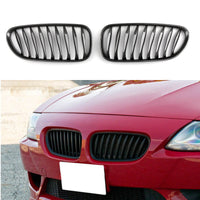 Grilles Avant Sport BMW Z4 E85 E86 Noir Mat Carbone 2003-2008 - installé sur véhicule - Becquet Voiture