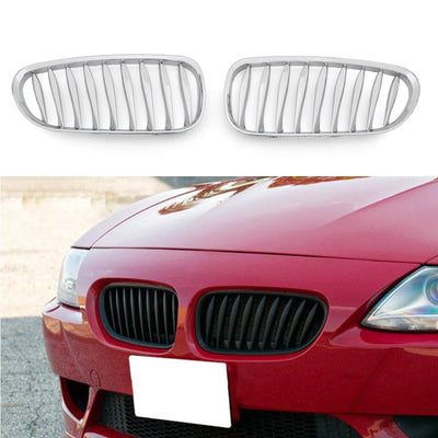 Grilles Avant Sport BMW Z4 E85 E86 Noir Mat Carbone 2003-2008 - vue arrière - Becquet Voiture