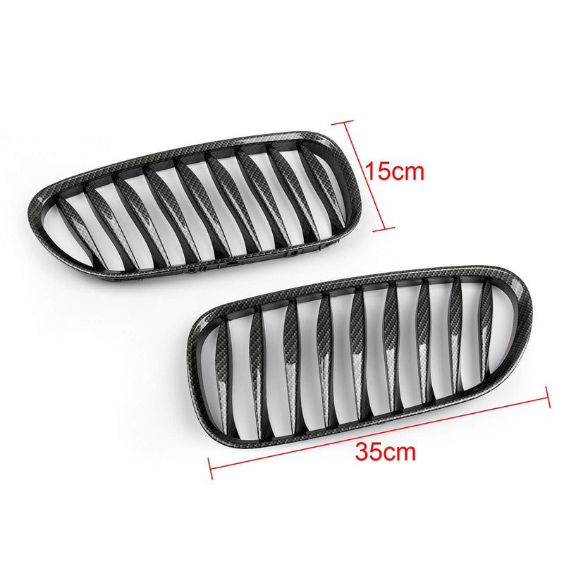 Grilles Avant Sport BMW Z4 E85 E86 Noir Mat Carbone 2003-2008 - vue de trois-quarts - Becquet Voiture