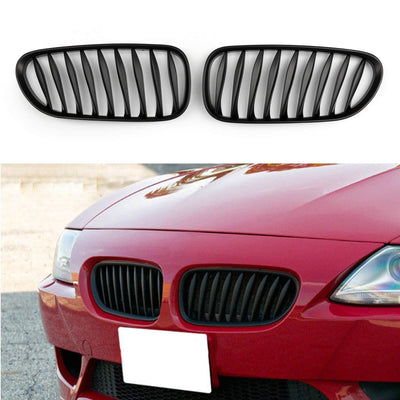 Grilles Avant Sport BMW Z4 E85 E86 Noir Mat Carbone 2003-2008 - vue rapprochée - Becquet Voiture