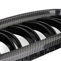 Grilles Calandre Avant Fibre Carbone BMW E90 E91 LCI 2008-2012 - vue rapprochée - Becquet Voiture