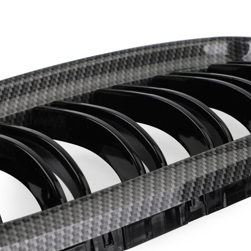 Grilles Calandre Avant Fibre Carbone BMW E90 E91 LCI 2008-2012 - vue rapprochée - Becquet Voiture