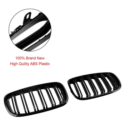 Grilles Calandre BMW X5 E70 X6 E71 Noir 2007-2013 - détail du montage - Becquet Voiture