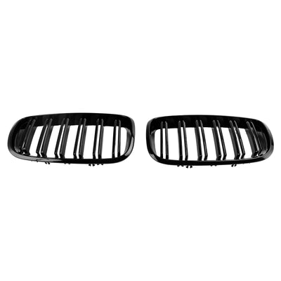 Grilles Calandre BMW X5 E70 X6 E71 Noir 2007-2013 - vue de dessus - Becquet Voiture