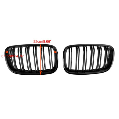 Grilles Calandre BMW X5 E70 X6 E71 Noir 2007-2013 - vue rapprochée - Becquet Voiture