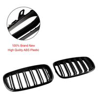 Grilles Calandre BMW X5 E70 X6 E71 Noir Brillant 2007-2014 - détail du montage - Becquet Voiture