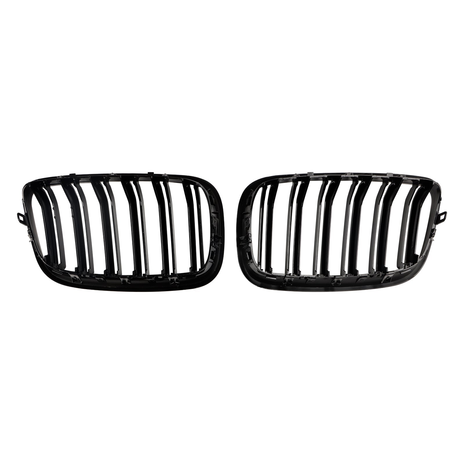 Grilles Calandre BMW X5 E70 X6 E71 Noir Brillant 2007-2014 - vue de face - Becquet Voiture
