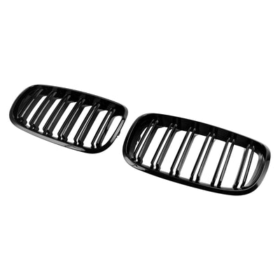 Grilles Calandre BMW X6 E71 E72 Noir Brillant 2007-2014 - détail du montage 2 - Becquet Voiture