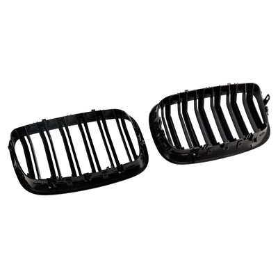 Grilles Calandre BMW X6 E71 E72 Noir Brillant 2007-2014 - en situation - Becquet Voiture