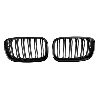 Grilles Calandre BMW X6 E71 E72 Noir Brillant 2007-2014 - installé sur véhicule 2 - Becquet Voiture