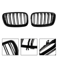 Grilles Calandre BMW X6 E71 E72 Noir Brillant 2007-2014 - packshot studio - Becquet Voiture